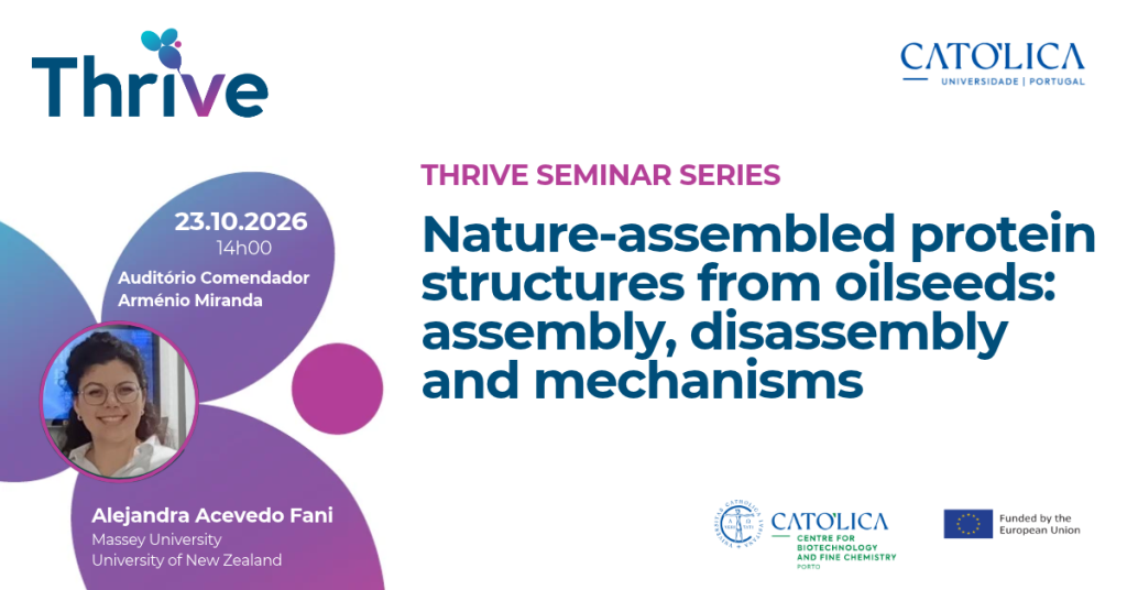 THRIVE Seminar Series: Nature-Assembled Protein Structures from Oilseeds: Assembly, Disassembly and Mechanisms